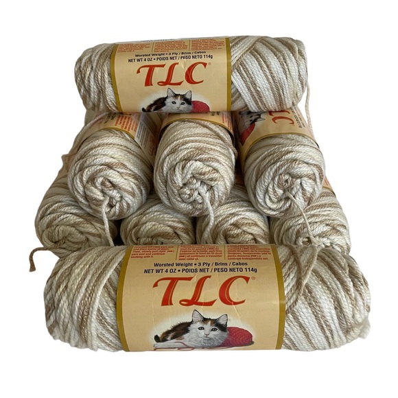 Red Heart Office Red Heart Tlc Acrylic Yarn Nine Skein Bundle